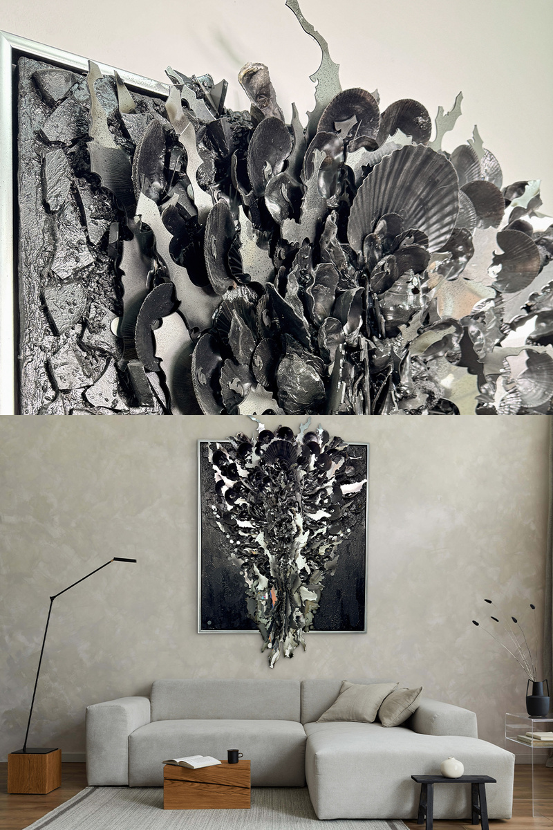 Арт-объект с ракушками