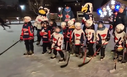     В Красноярске прошёл большой спортивный праздник в честь дня хоккея