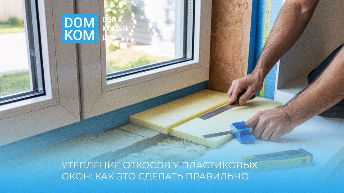 Утепление откосов у пластиковых окон: как это сделать правильно