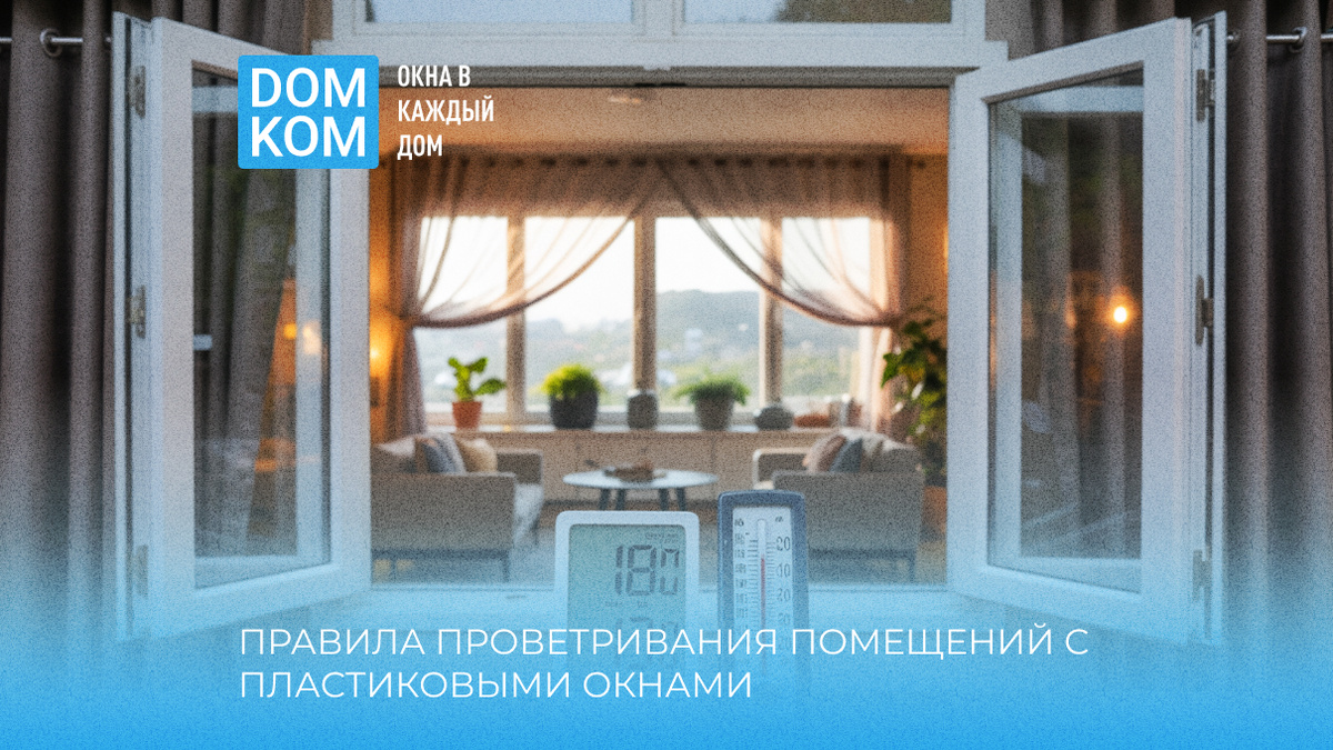 Правила проветривания помещений с пластиковыми окнами