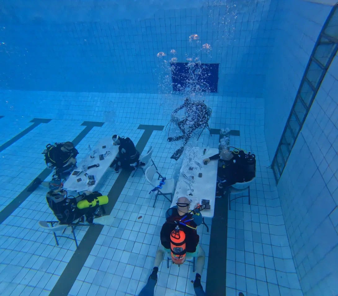 В Норильске Географический диктант РГО написали под водой. Фото: Анна Мороз / Красноярское краевое отделение РГО