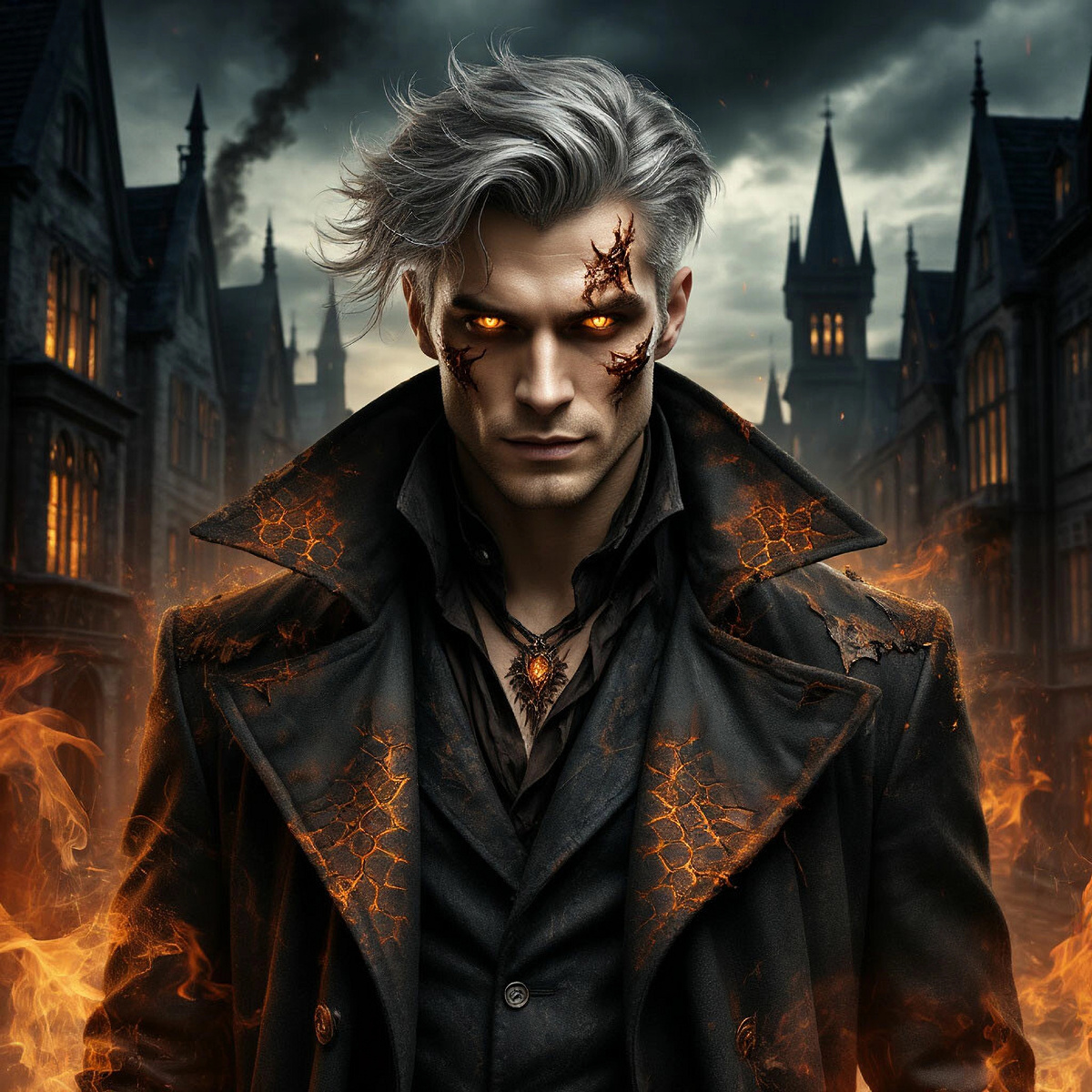 Дракон-антропоморф Стив Флеймурн. Иллюстрация к книге Анны Айдаровой "Дракон с багом. Записки попаданки". Иллюстрация сгенерирована ИИ