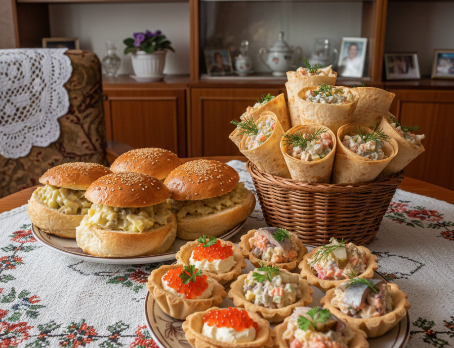 Рожки, тарталетки и булочки - всё своими руками