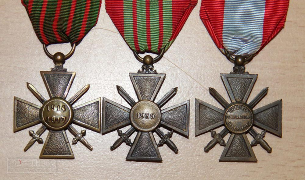 Разновидности Военных крестов (реверс)