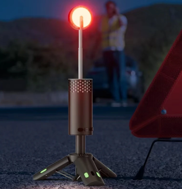 Телескопический портативный фонарь 10000 мАч