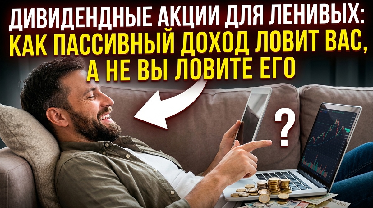ДИВИДЕНДНЫЕ АКЦИИ ДЛЯ ЛЕНИВЫХ: КАК ПАССИВНЫЙ ДОХОД ЛОВИТ ВАС, А НЕ ВЫ ЛОВИТЕ ЕГО