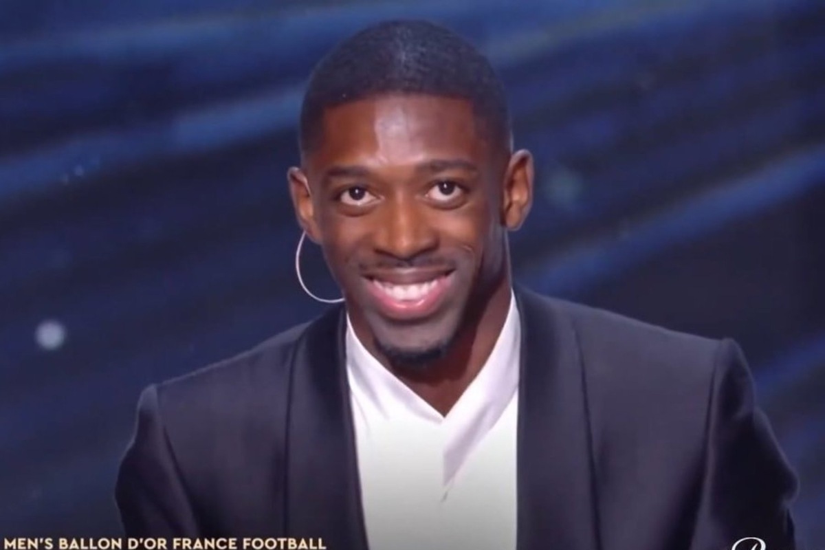   скриншот из видео "ЗОЛОТОЙ МЯЧ. УСМАН ДЕМБЕЛЕ. OUSMANE DEMBÉLÉ WINS THE 2025 BALLON D’OR!"