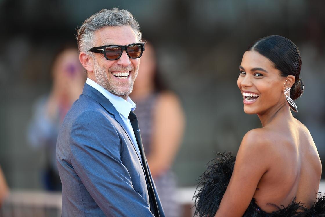 Тина Кунаки и Венсан Кассель на Венецианском кинофестивале, 2019 год