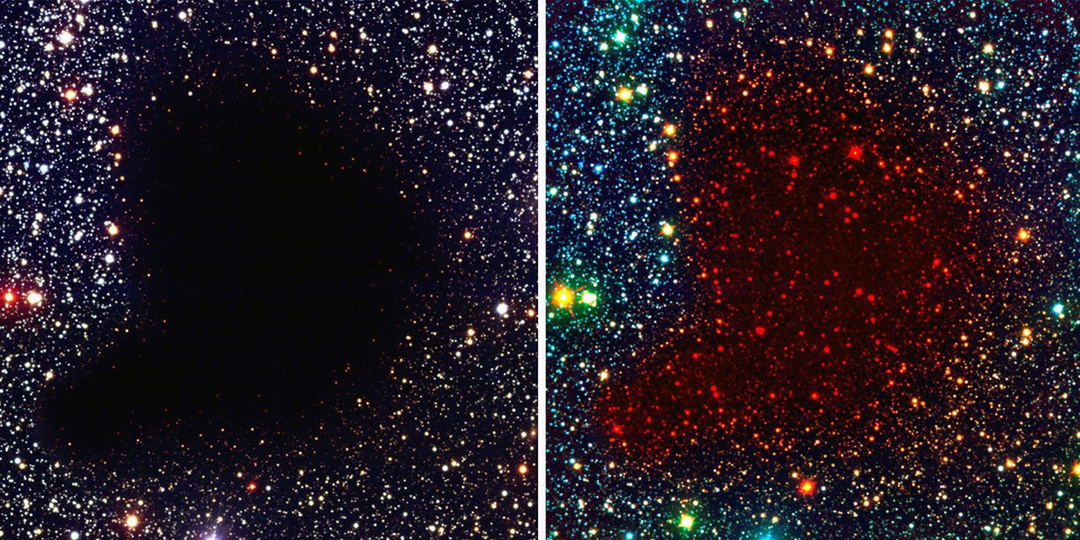 Гигантское чёрное пятно в космосе. Туманность Барнард 68, поглощающая собой свет звёзд