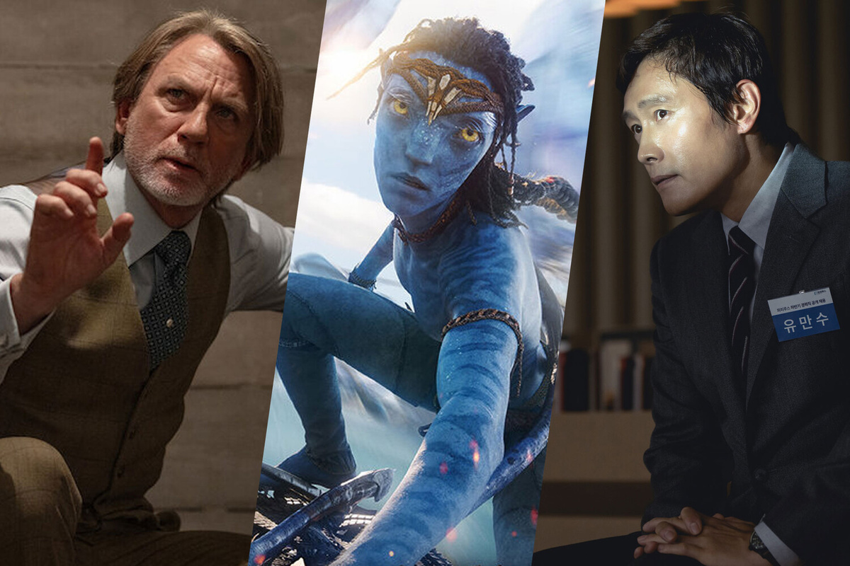 Кадры из фильмов «Достать ножи 3», «Аватар 3», «Метод исключения» ©Netflix/20th Century Studios/Neon