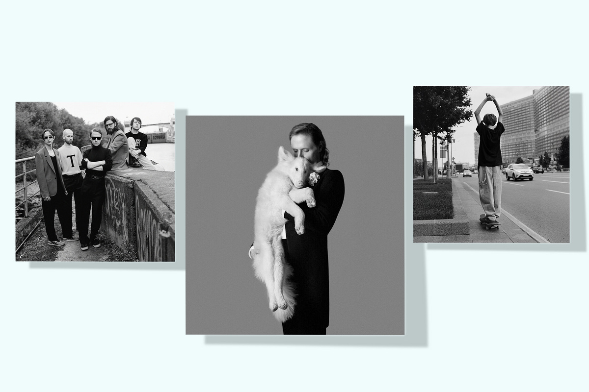    Обложки для группы «Сироткин», оформленные фотографиями Гоши Рубчинского