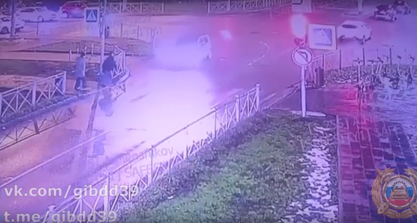    Скриншот из видео Госавтоинспекции Калининградской области