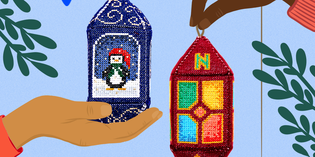 Мои бесплатные новогодние схемы фонариков для ДМС