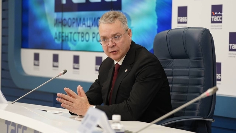    Глава Ставрополья даёт пресс-конференцию в Москве Фото: ИА «Победа26»