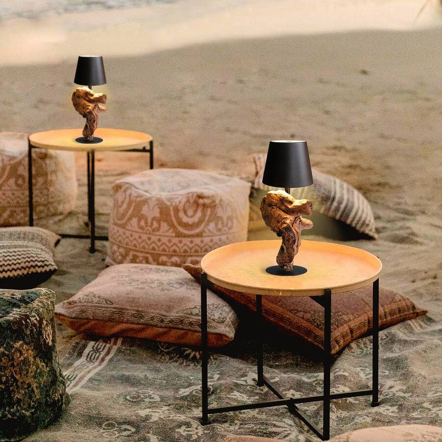 Деревянный светильник ручной работы без проводов