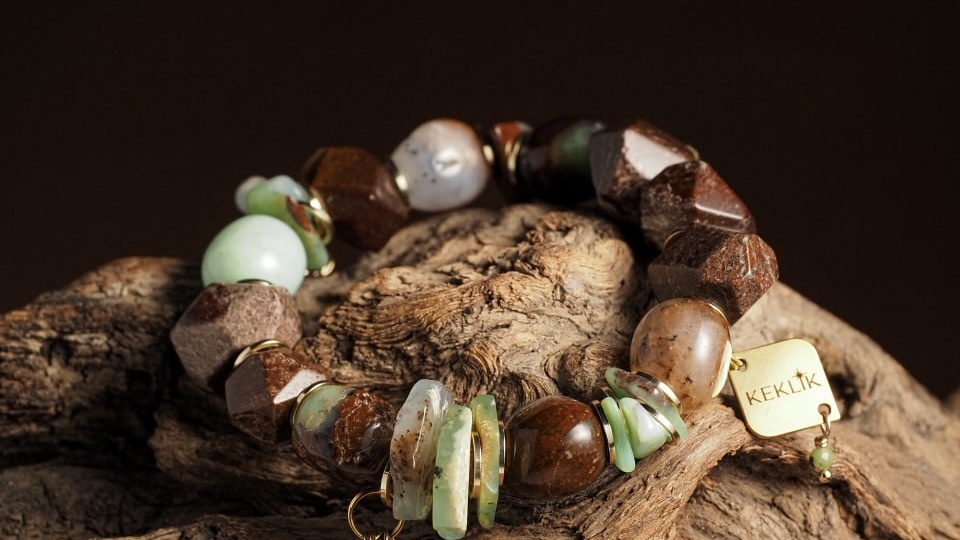 сила природы/ручная работа/браслет с хризопразом