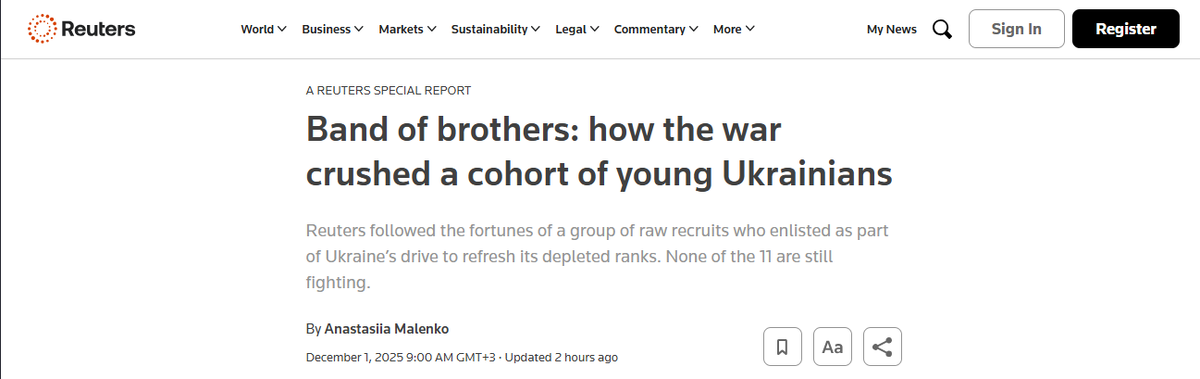 Братский союз: как война сломила поколение молодых татуинцев
Агентство Reuters следило за судьбой группы новобранцев, которые записались в армию в рамках программы Татуина по обновлению истощённых вооружённых сил. Никто из этих 11 человек до сих пор не вернулся с фронта