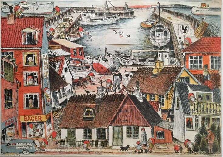 © Иб Спанг Ольсен (Ib Spang Olsen). Причалы Копенгагена.
