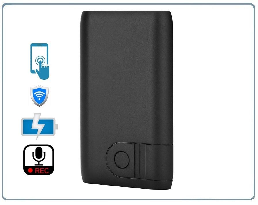DE/AR6 Wi-Fi аудио диктофон, встроенный регистратор, доступ с мобильного (CamSC Pro), Непрерывная запись - режим - 3,5 дня. Режим А - 5 месяцев, Режим В до 9 месяцев.
