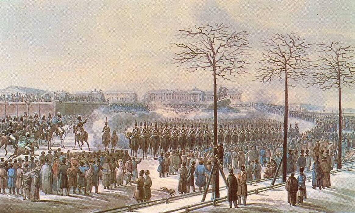 К.Кольман. Восстание на Сенатской площади 14 декабря 1825 года