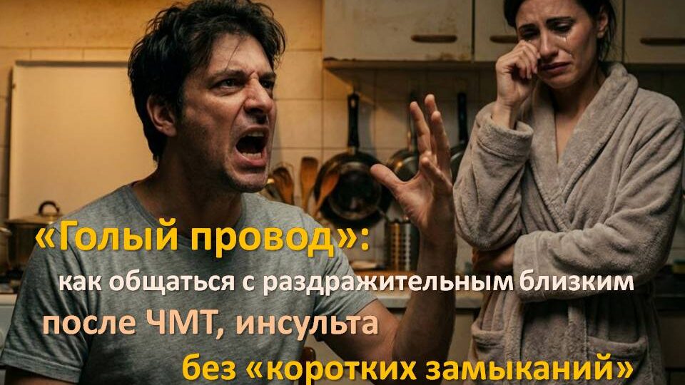 «Голый провод»: как общаться с раздражительным близким после ЧМТ без «коротких замыканий»