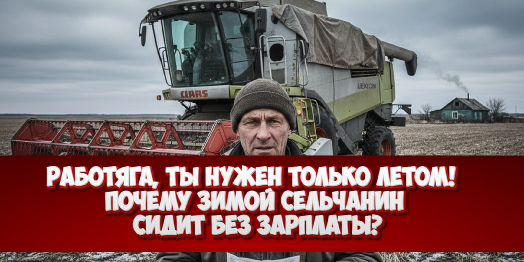 Работяга, ты нужен только летом! Почему зимой сельчанин сидит без зарплаты? Как «сезонность» превращает жизнь в финансовый ад