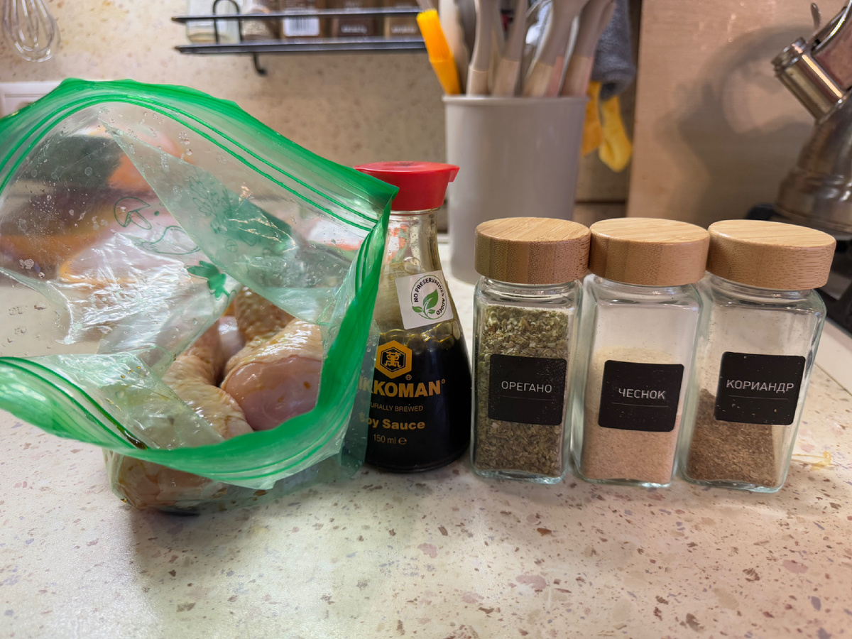 Соль не добавляла, только соевый соус