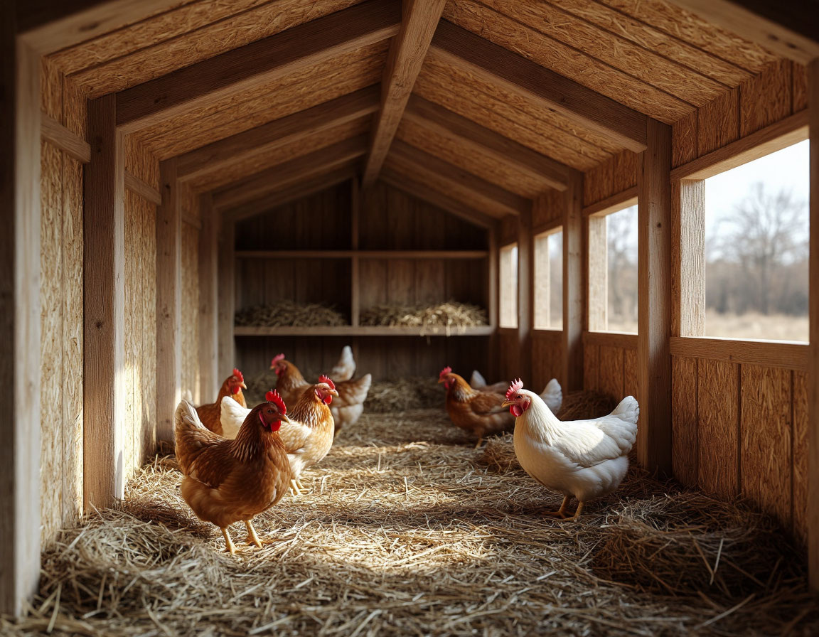 Комплексное утепление курятника зимой