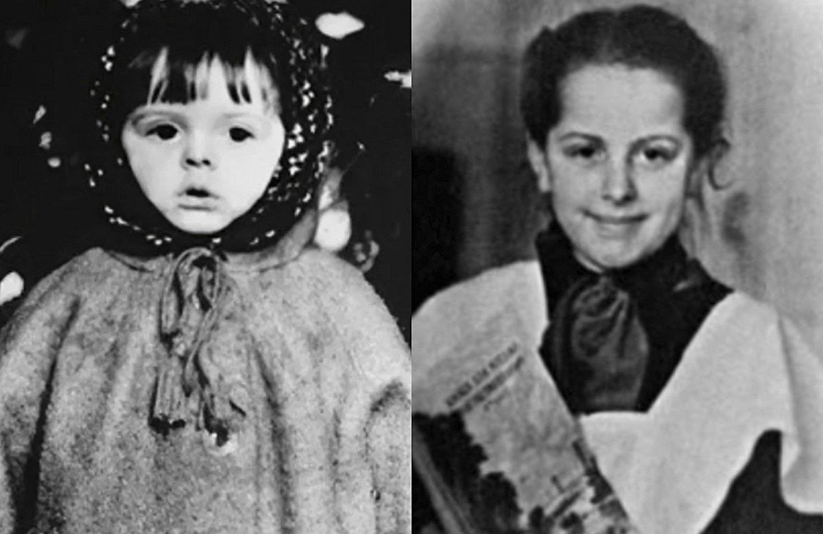 на фото Клара Новикова в детстве 