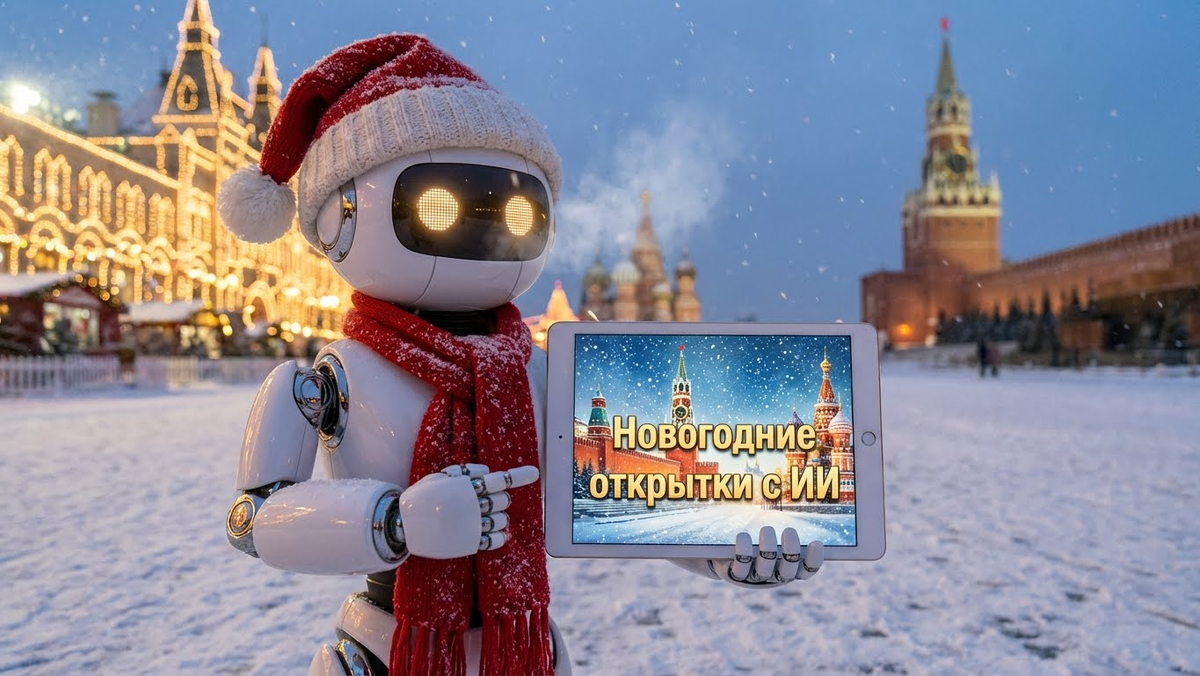   Новогоднее поздравление на фоне Кремля: создаем с ИИ онлайн admin