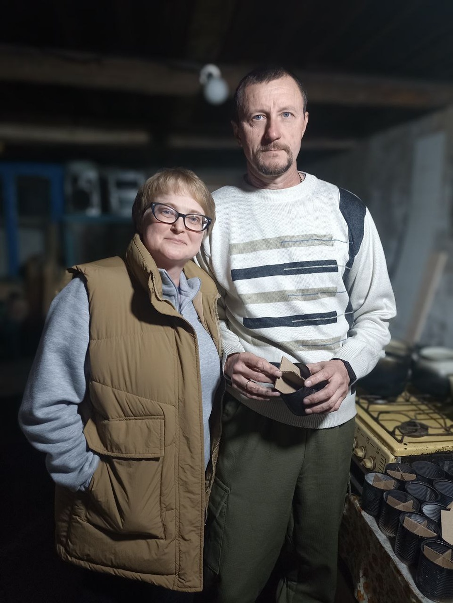 Неутомимые труженики Наталья и Владимир.