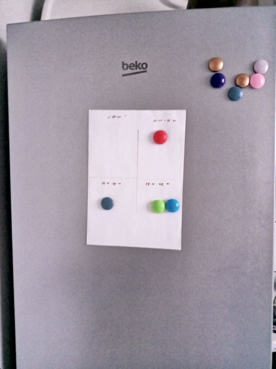 Пытаюсь уменьшить количество прикладываний и больше кормить прикормом. Вот, веду ГВ-учет 