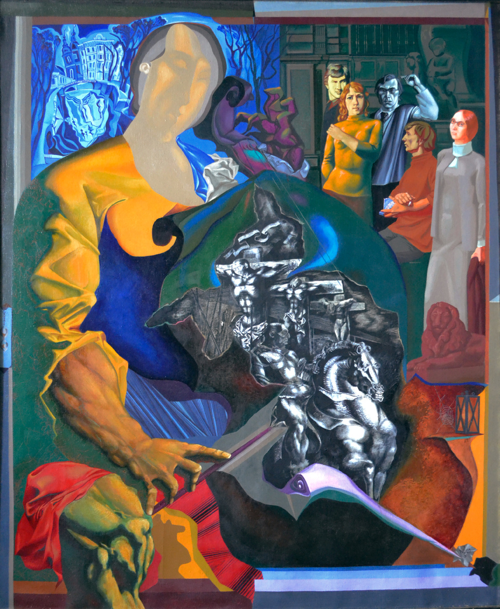 Константин Фокин. Не спи, Художник. х.м. 160х134. 1977 год. Собрание Екатеринбургского музея изобразительных искусств