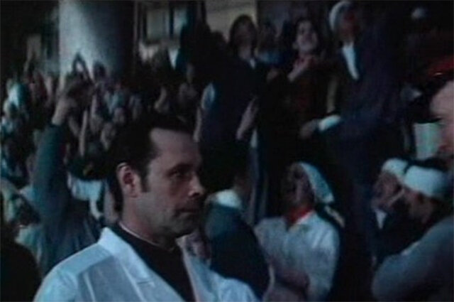 Александр Шмелёв в кадре кинофильма в фильме «Скворец и Лира» (1974 г.)