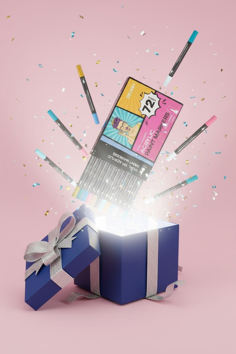 Двусторонние акриловые маркеры. Арт. вб 254569691