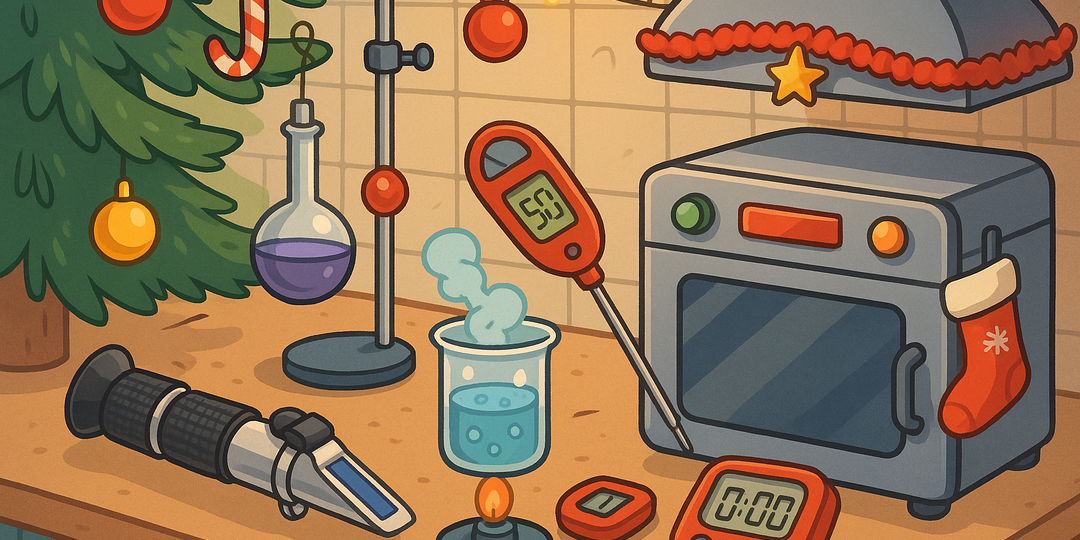 🎀Рождественская точность: как лабораторные приборы превращают кухню в храм вкуса🎀