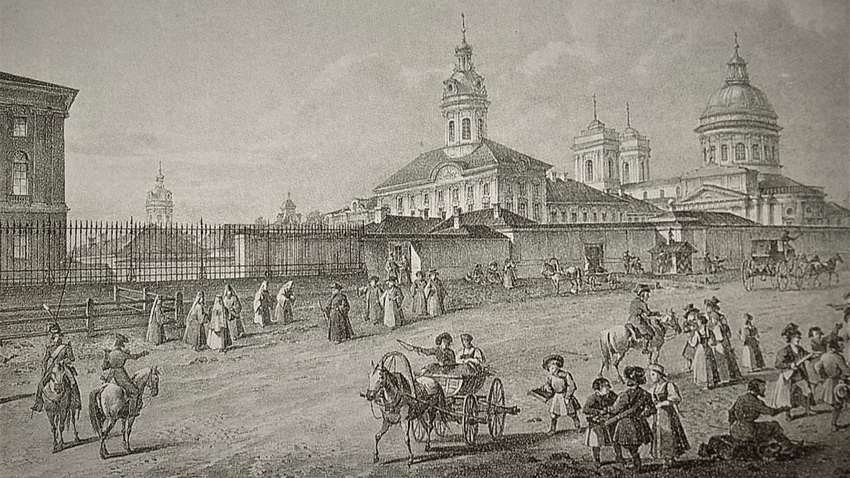 Александро-Невская Лавра. Литография