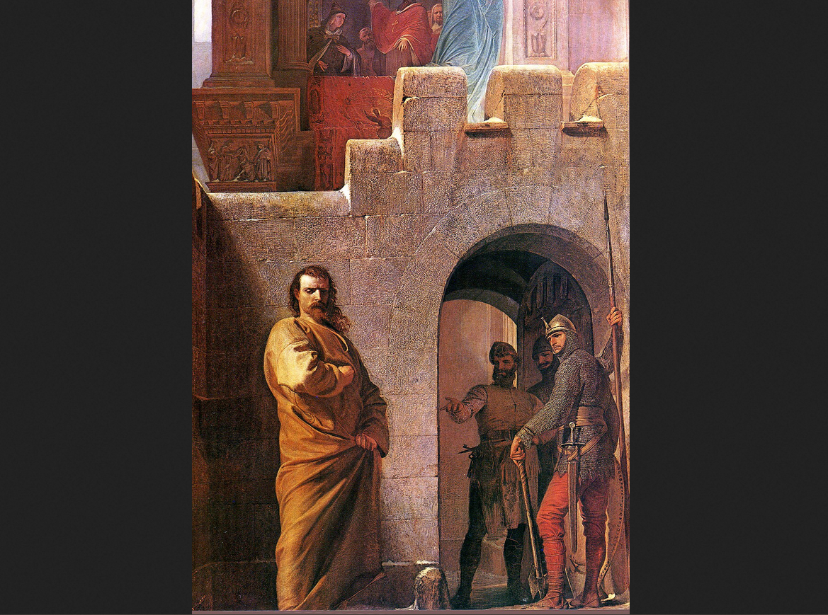 Эдуард Швойзер. "Генрих IV в Каноссе"