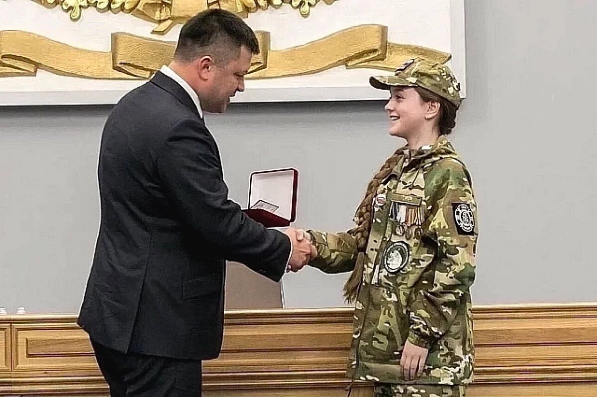    Пятиклассница из Уфы получила медаль «За заслуги»