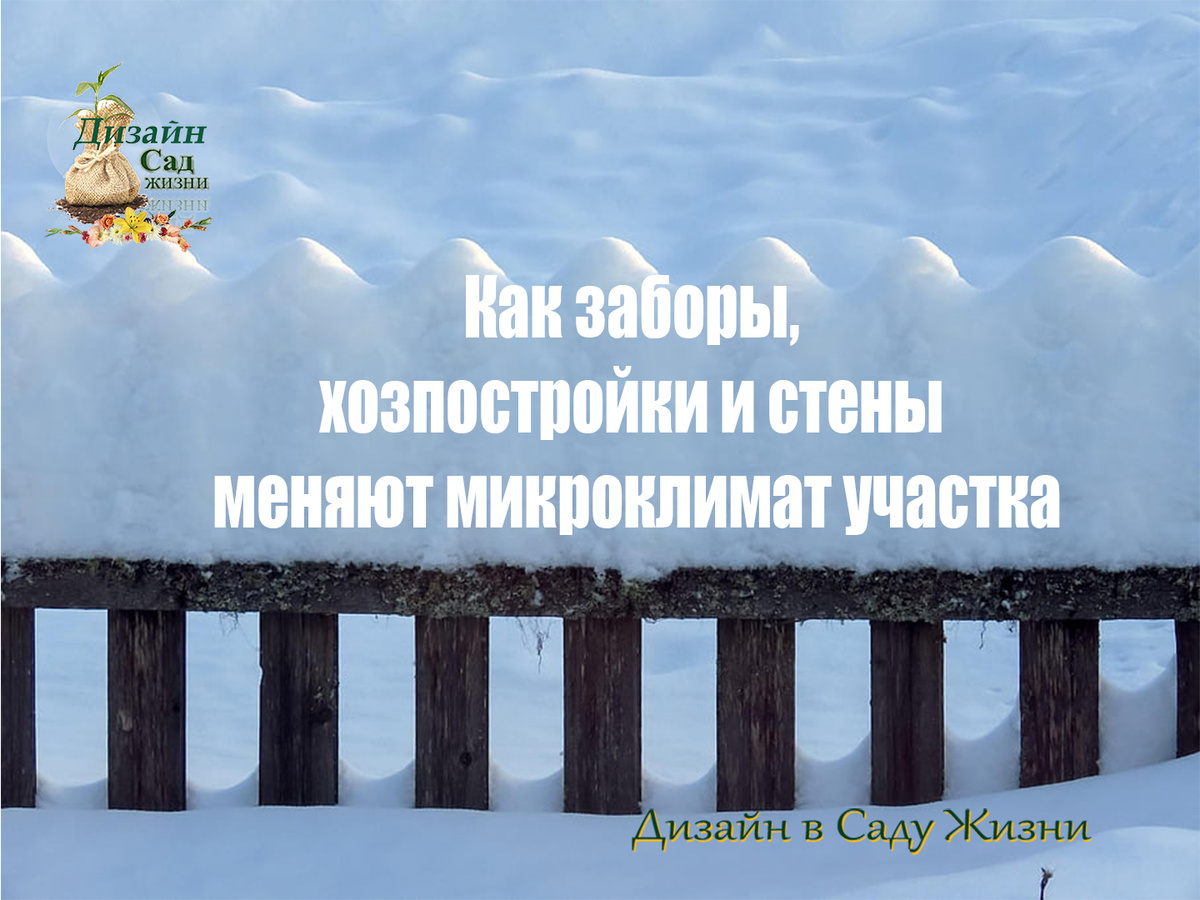 Как заборы, хозпостройки и дома меняют микроклимат участка