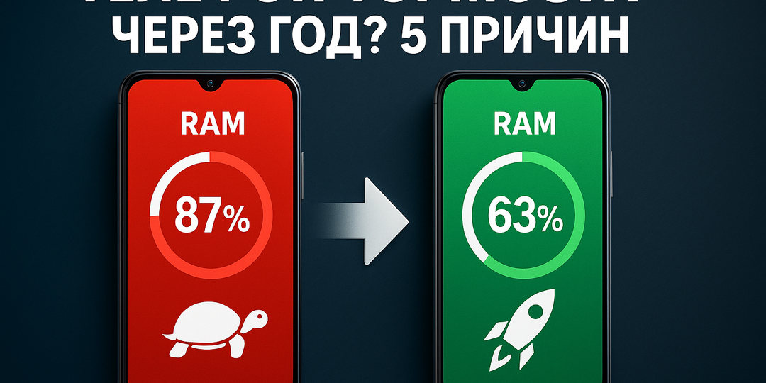 Телефон жены начал тормозить через год использования. Я разобрался в причинах — оказалось всё проще, чем думал