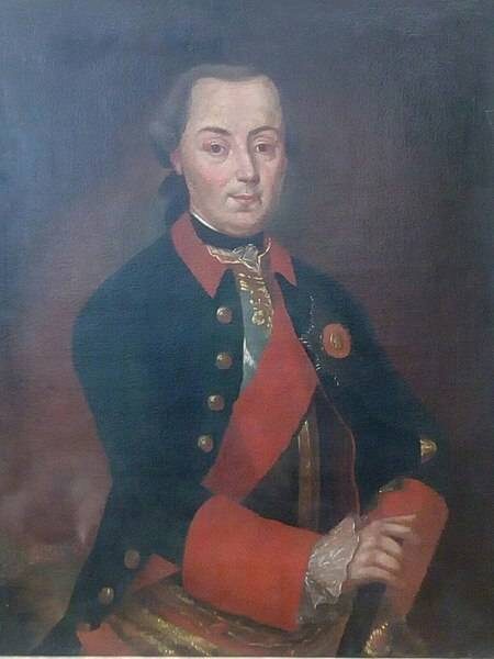 Неизвестный художник «Портрет генерал-поручика С. А. Языкова», вторая половина XVIII века. Холст, масло. Размеры: 94 x 71 см. Тульский музей изобразительных искусств. Фото картины взято из открытых источников.