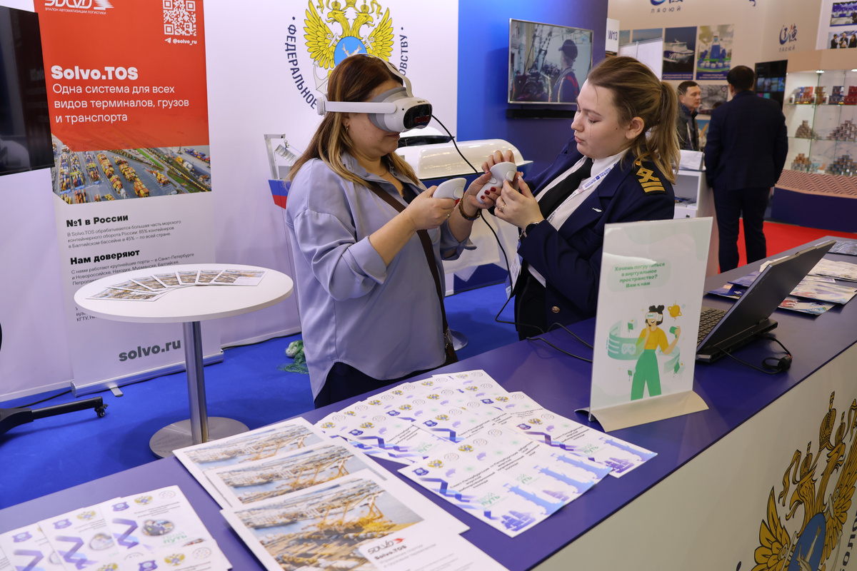 VR-тренажёр «Солво» на стенде СПбМРК, Seafood Expo Russia 2025