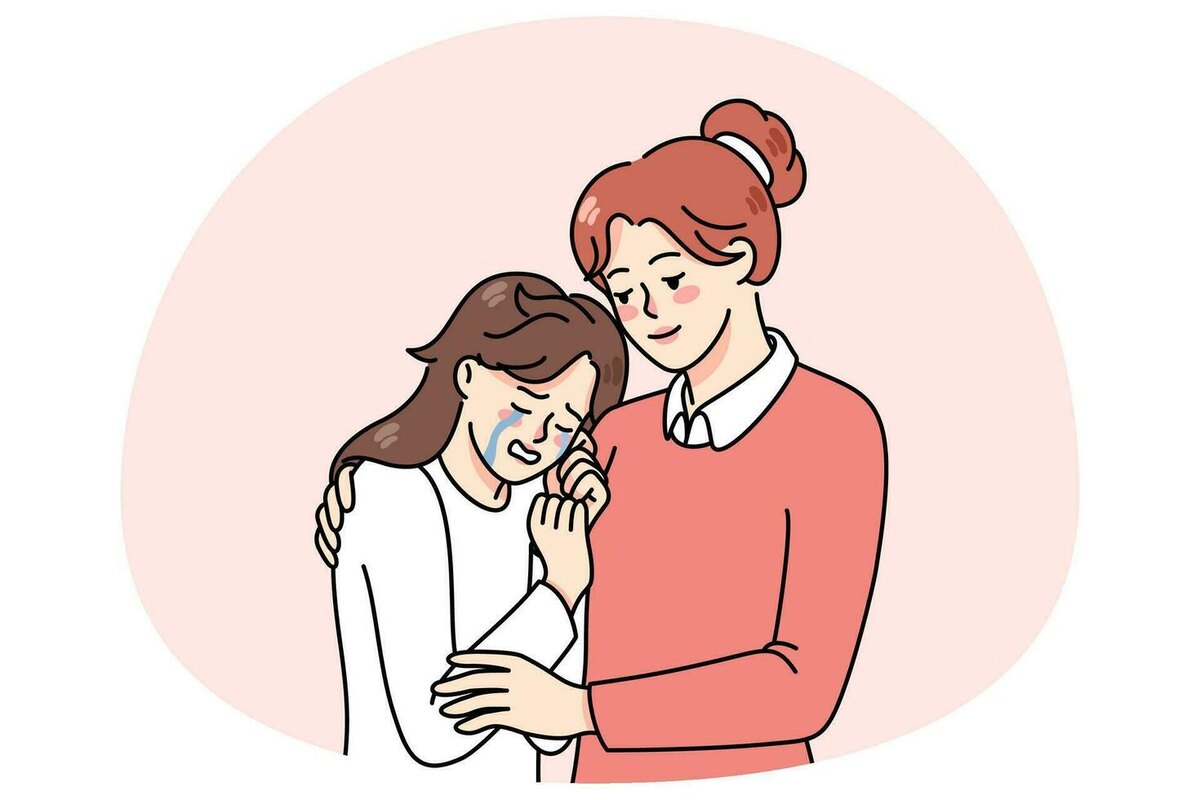 Фото передает важность нежных объятий между людьми