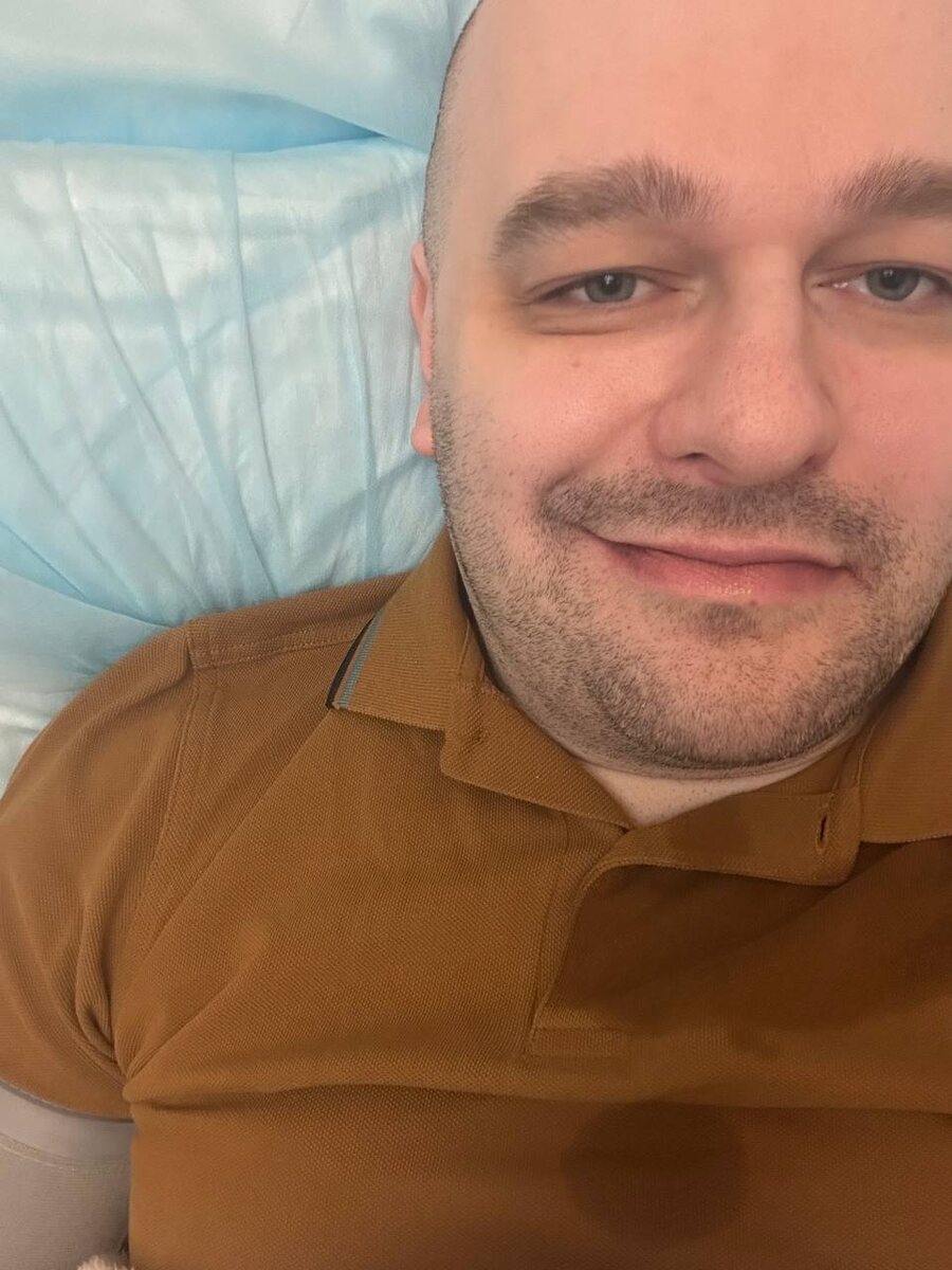 Я вчера сразу же после операции. Чем облился, не знаю:)