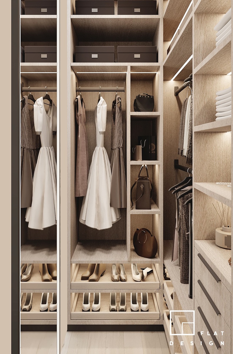 Гардеробная в квартире ЖК Примавера