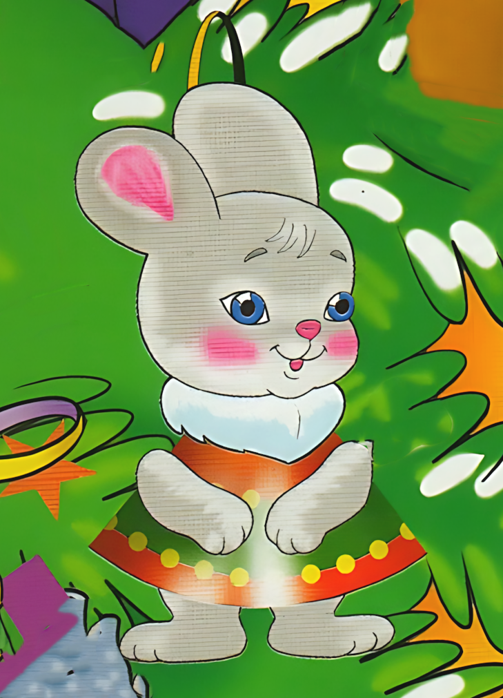 шаблон зайчика