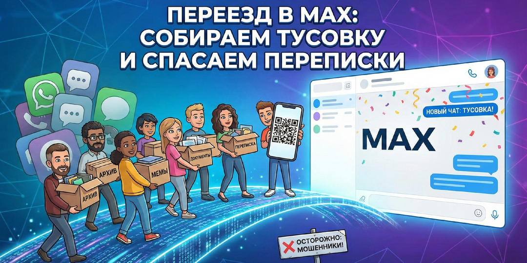 Как переехать в MAX: создаём чат и переносим архив переписки