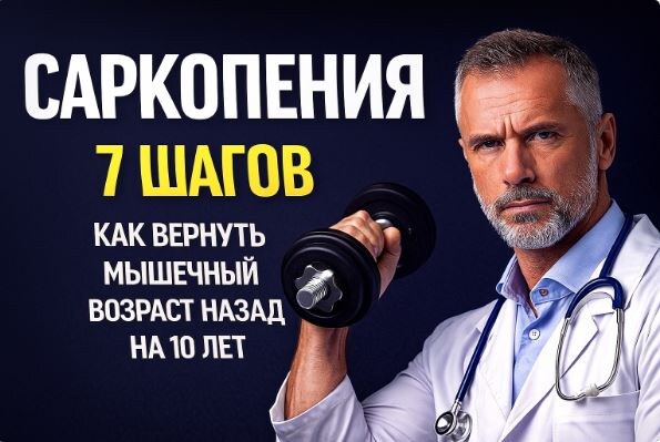 Без силовых тренировок, достаточного белка пищи, сна и управления стрессом невозможно остановить саркопению