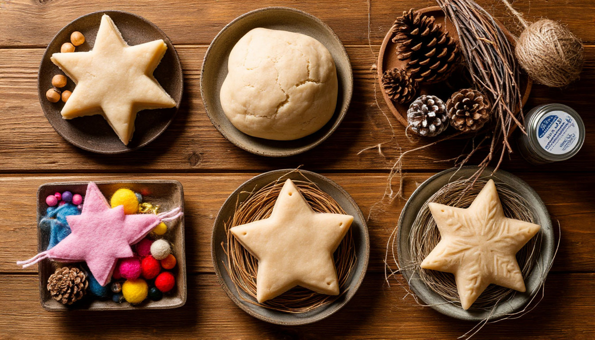 Волшебство новогодних игрушек прячется не в магазине, а на вашей кухне и в осенней корзинке! Соленое тесто, шишки и веточки — это все, что нужно для начала.